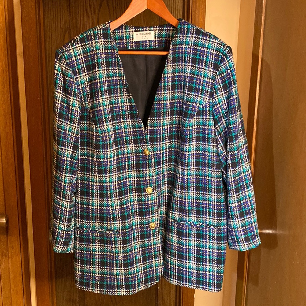 Made in USA! Vintage Alfred Dunner Ladies Top in Great Condition! Size 22W Wool.